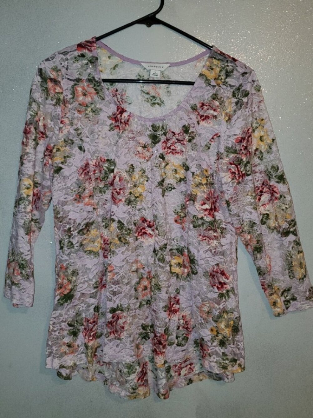 Sz L lace top